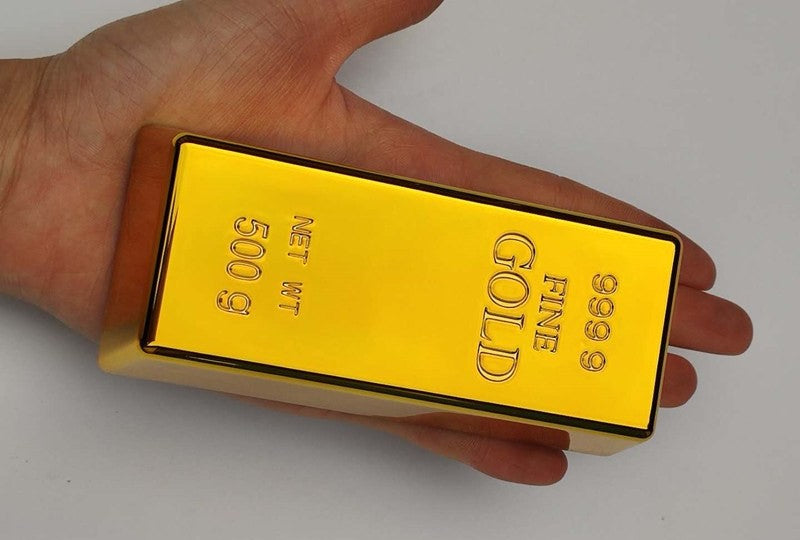 Gold bar door stop by Glow Ritual