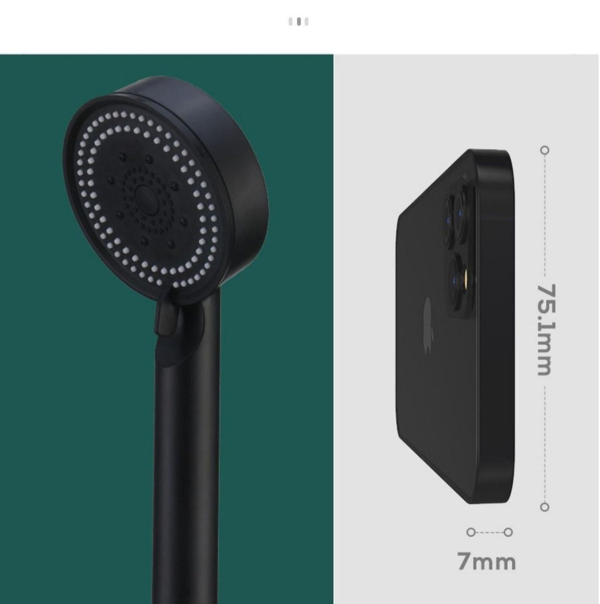 High-pressure shower head by Glow Ritual