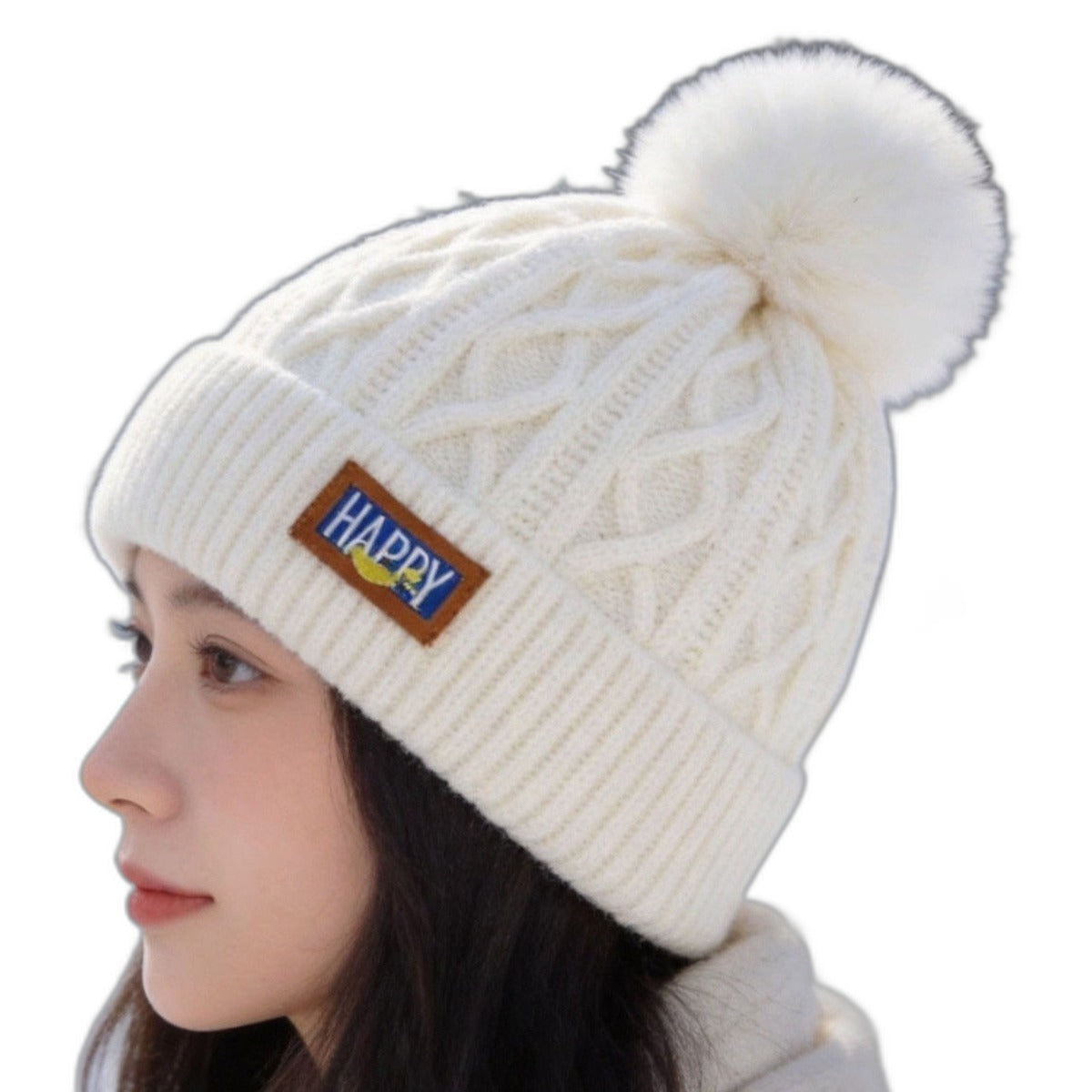 Fleece-lined ear flap beanie by Glow Ritual