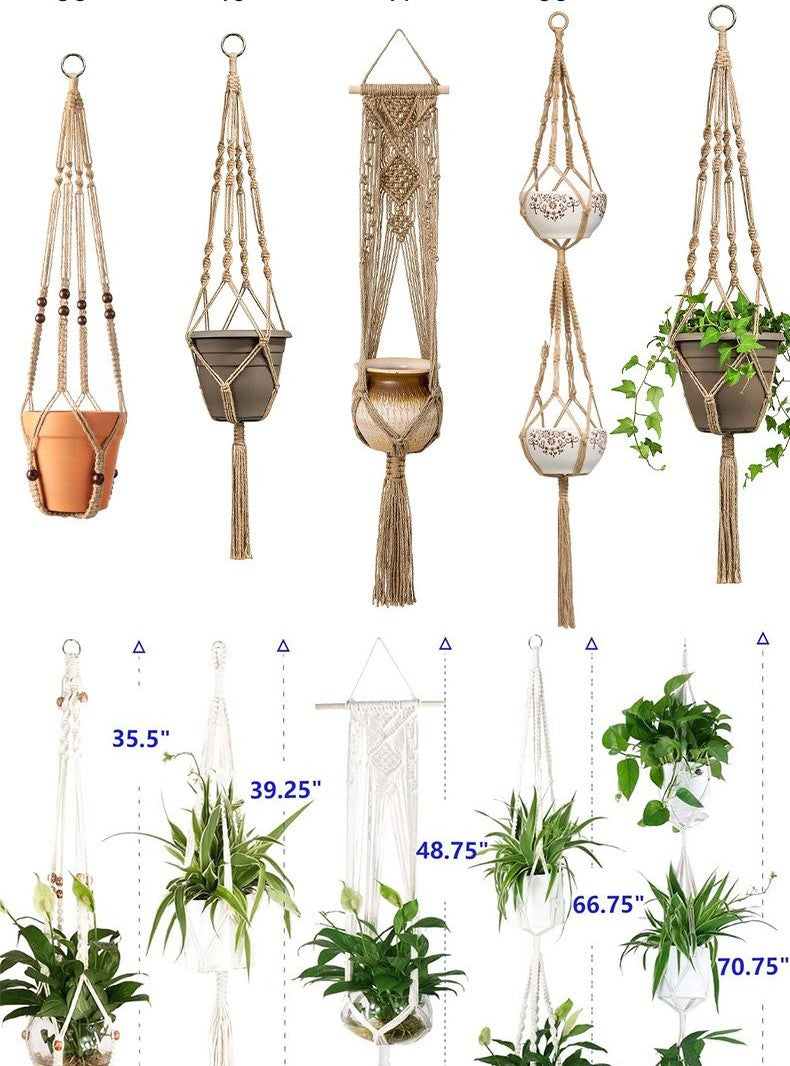 Macrame plant hangers by Glow Ritual
