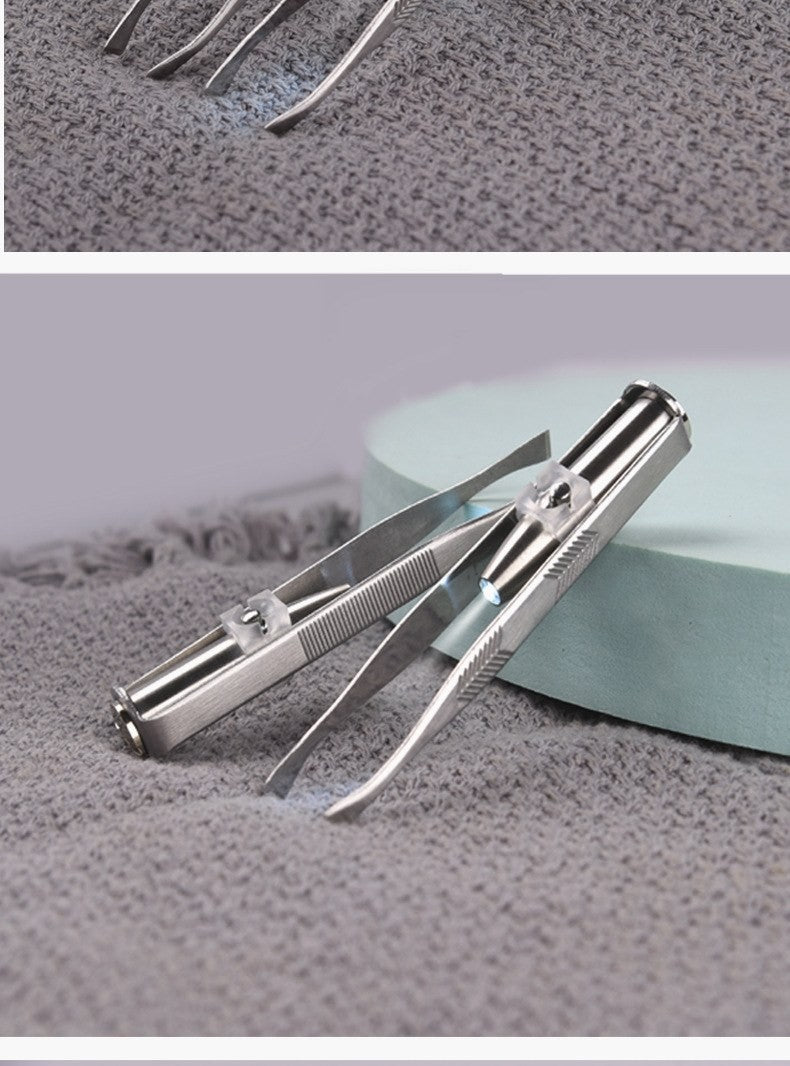 LED lighted tweezers by Glow Ritual