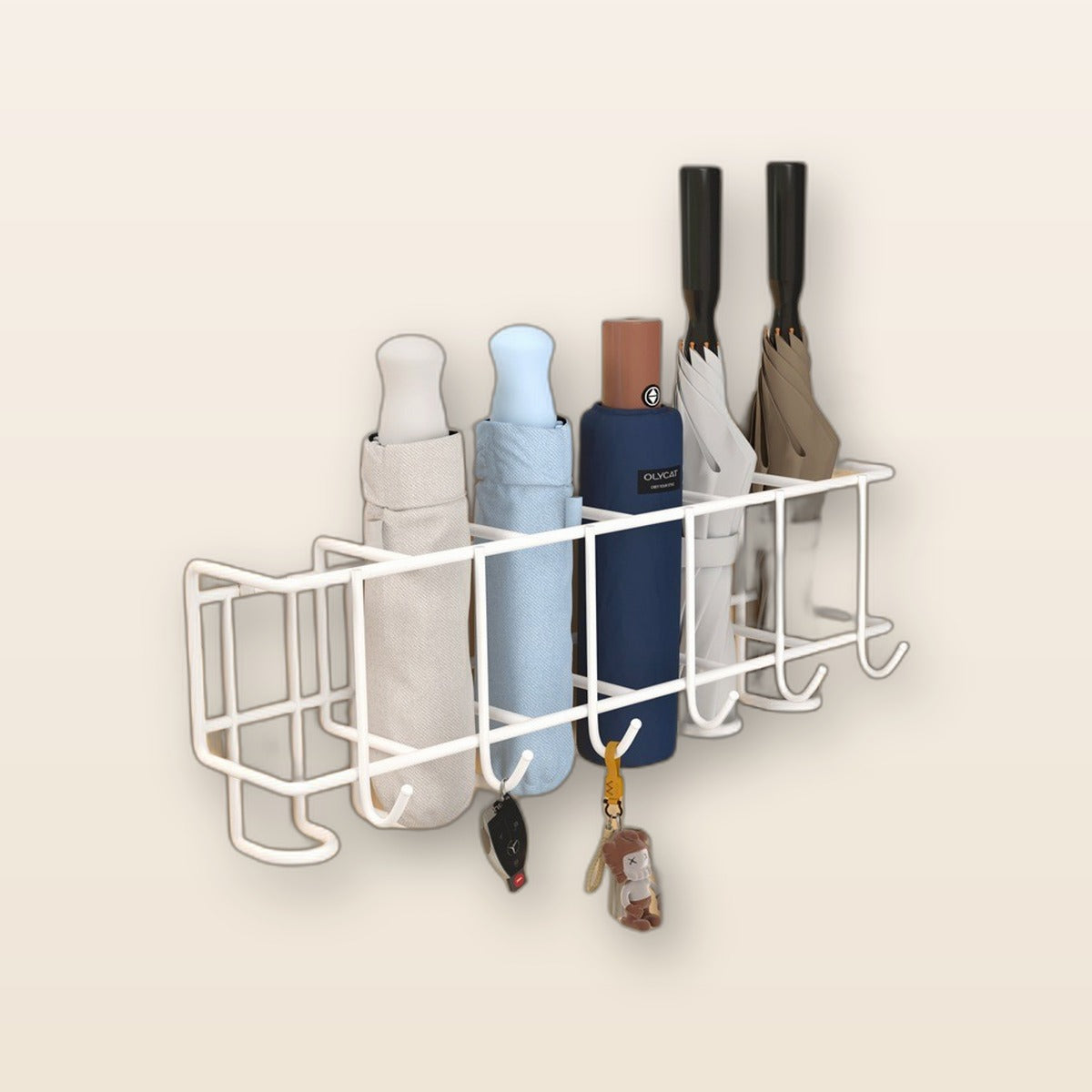 Wall-mount umbrella holder by Glow Ritual