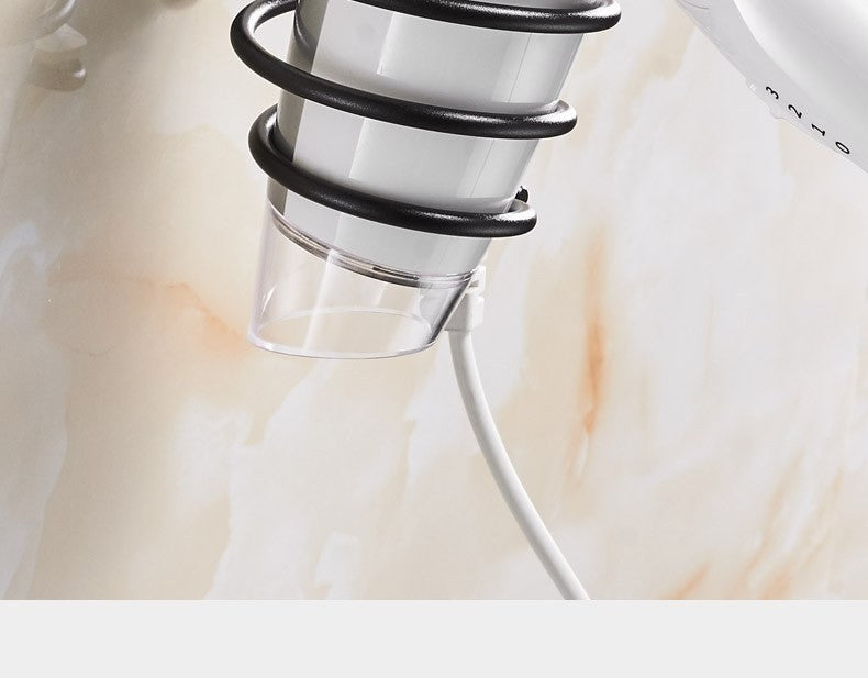 Wall-mounted hair dryer holder by Glow Ritual