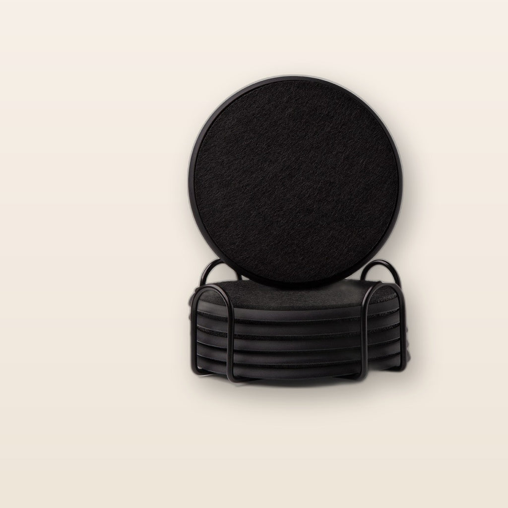 Felt and silicone coasters set by Glow Ritual