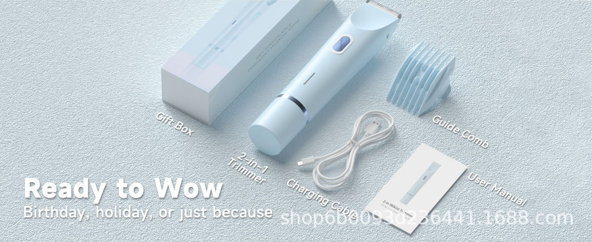 Rechargeable bikini trimmer for women by Glow Ritual