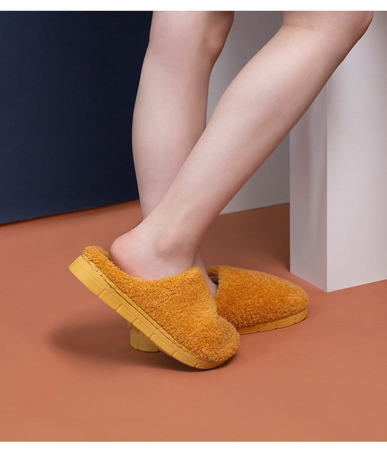 Fuzzy plush house slippers by Glow Ritual