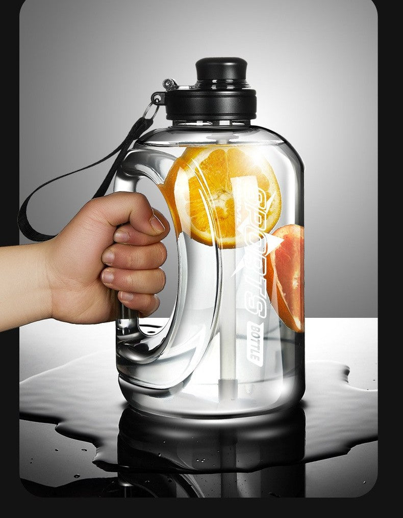 Motivational time-marker water bottle by Glow Ritual