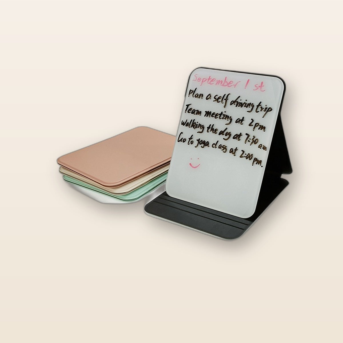 Desktop glass whiteboard by Glow Ritual