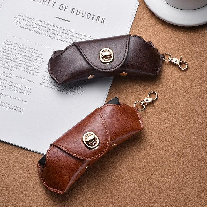 Leather sunglasses case by Glow Ritual