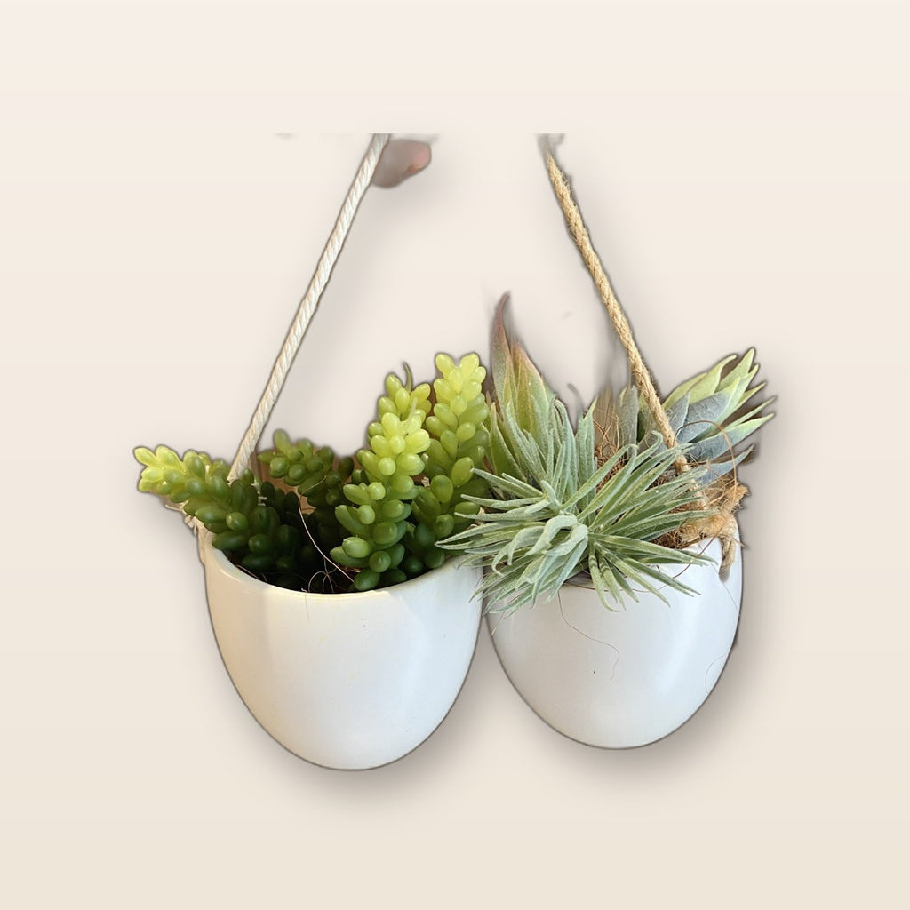 Ceramic hanging planter by Glow Ritual