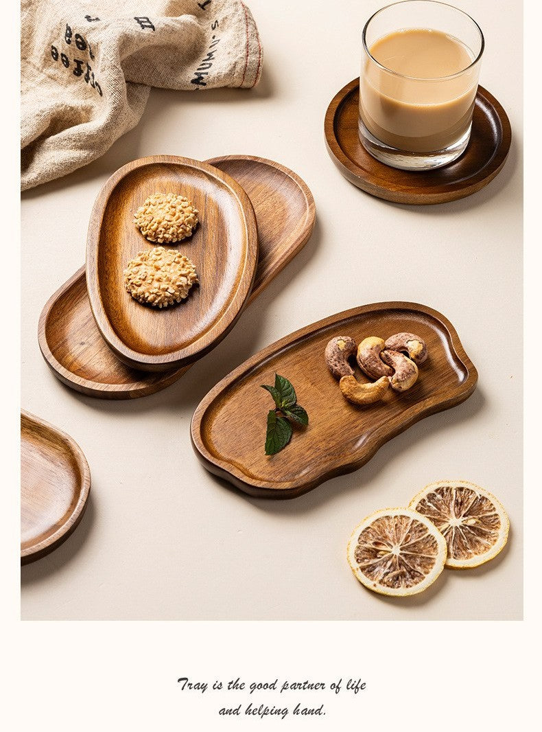 Acacia wood catchall tray by Glow Ritual