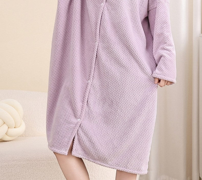 Hooded towel robe by Glow Ritual