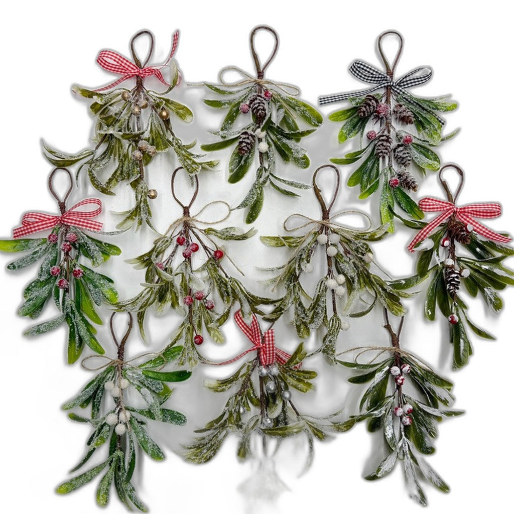 Artificial mistletoe picks by Glow Ritual