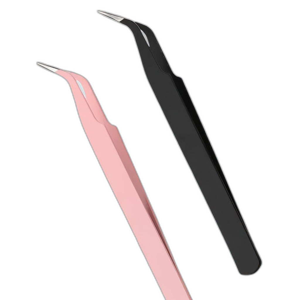 Curved lash applicator tweezers by Glow Ritual