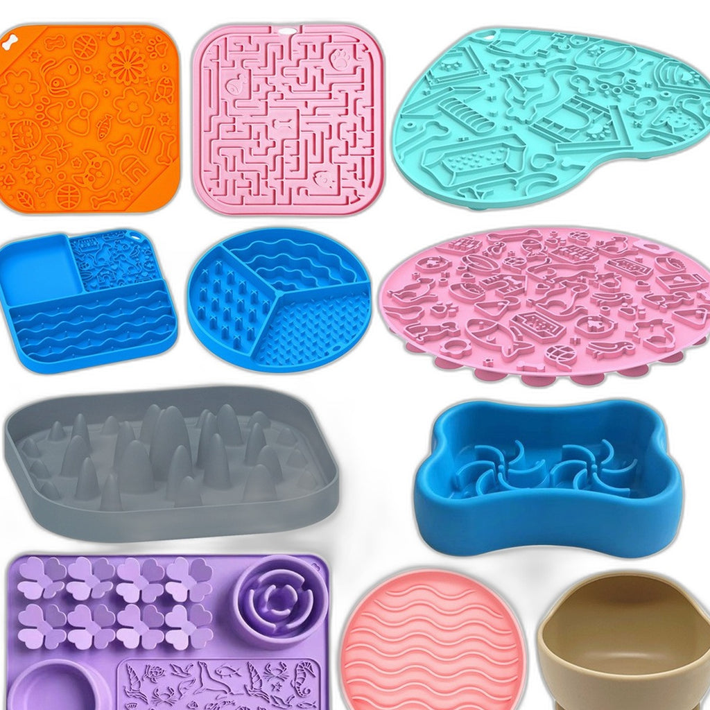 Silicone lick mat and slow feeder by Glow Ritual
