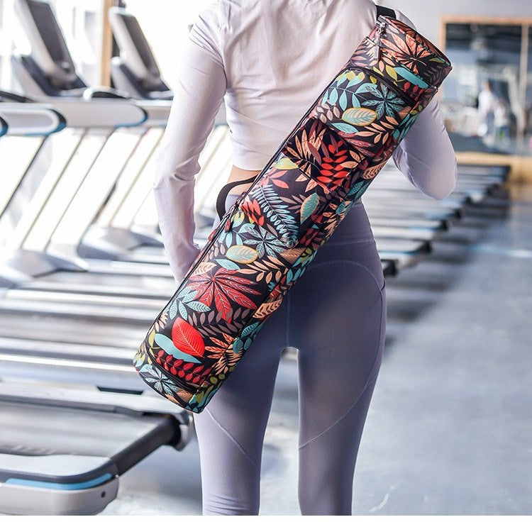 Full-zip canvas yoga mat bag by Glow Ritual