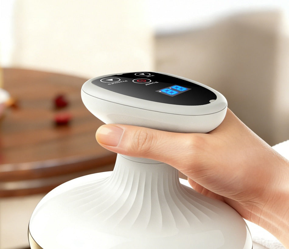 Smart cupping and gua sha massage device by Glow Ritual