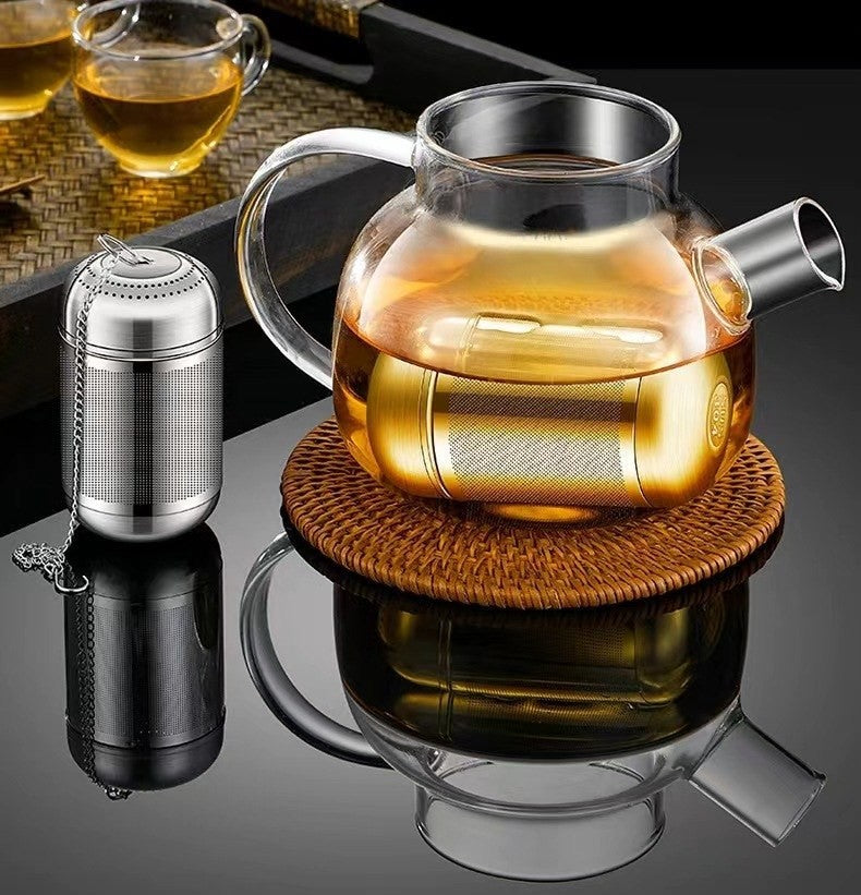 Stainless steel tea infuser by Glow Ritual