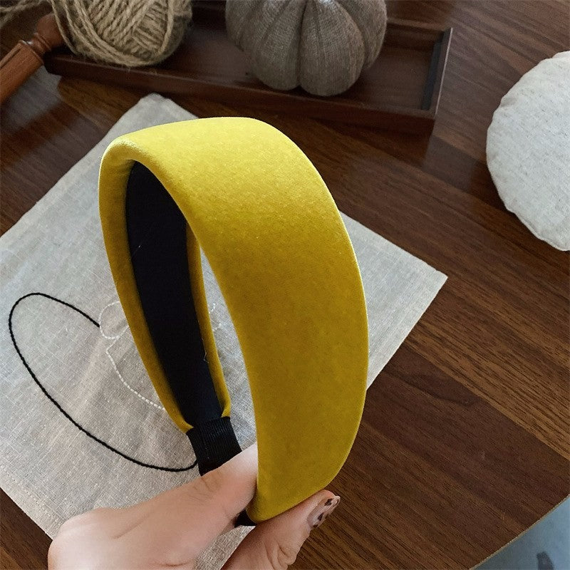 Wide velvet headband by Glow Ritual