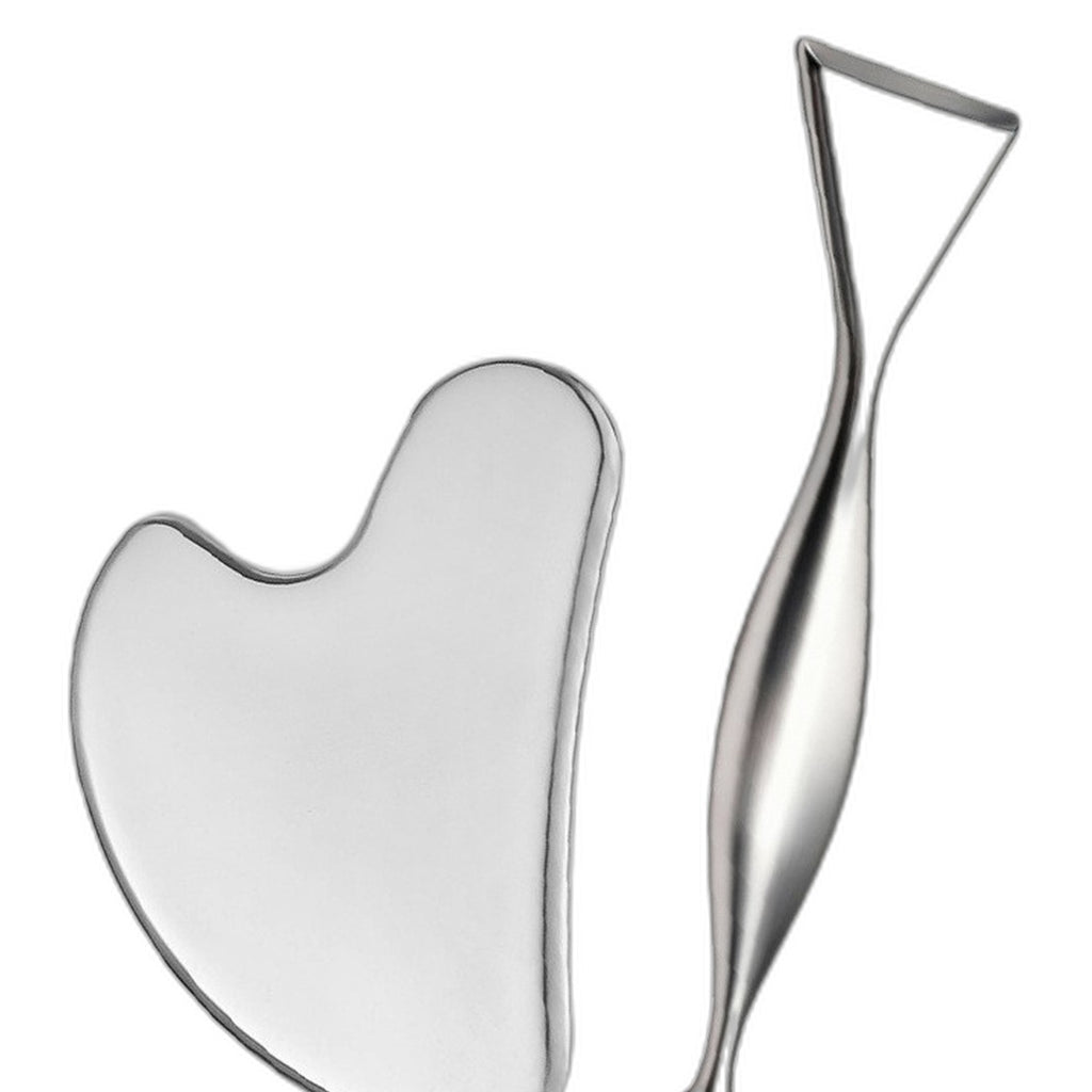 Stainless steel gua sha tool by Glow Ritual