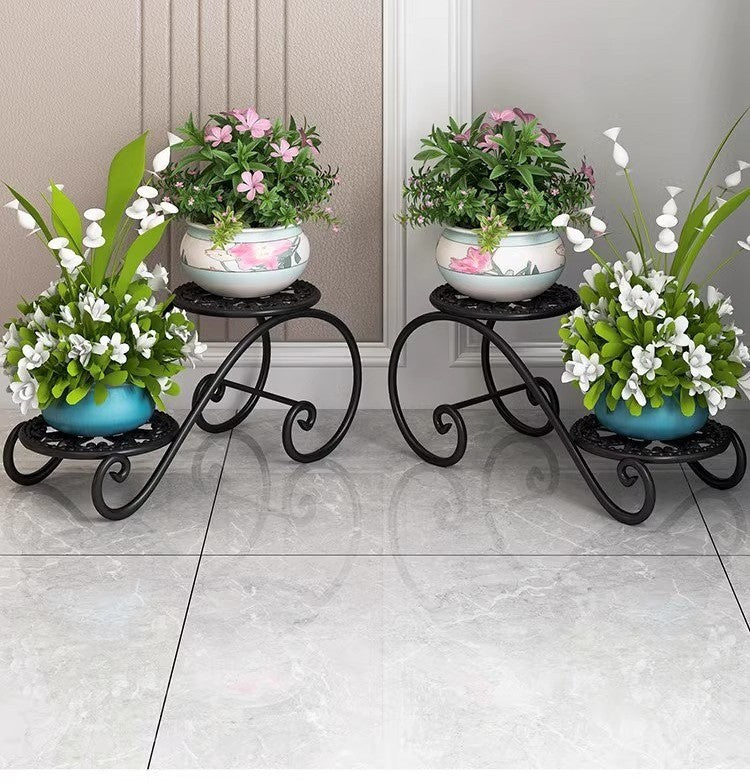 2-tier metal plant stand by Glow Ritual