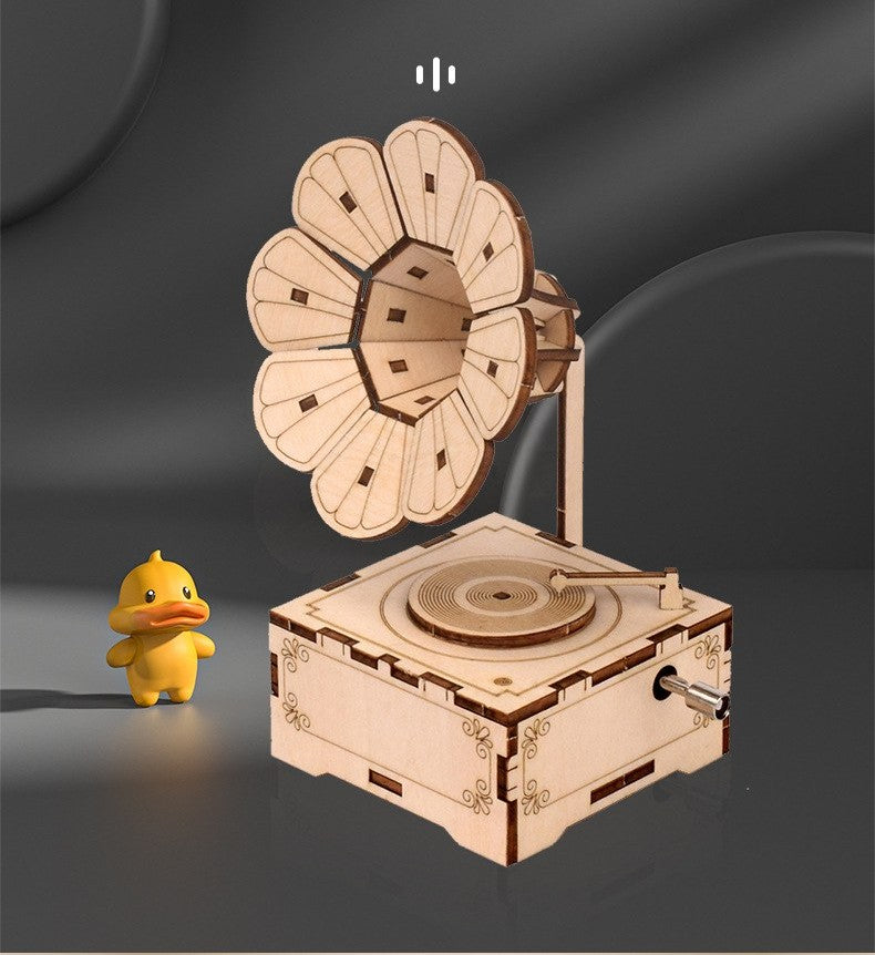 3D wooden puzzle music box by Glow Ritual