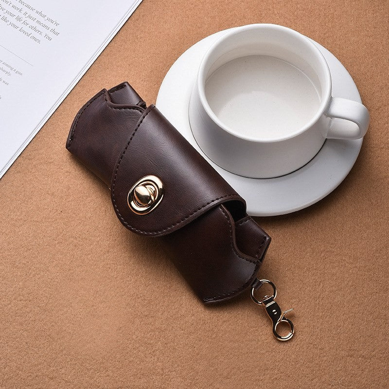 Leather sunglasses case by Glow Ritual