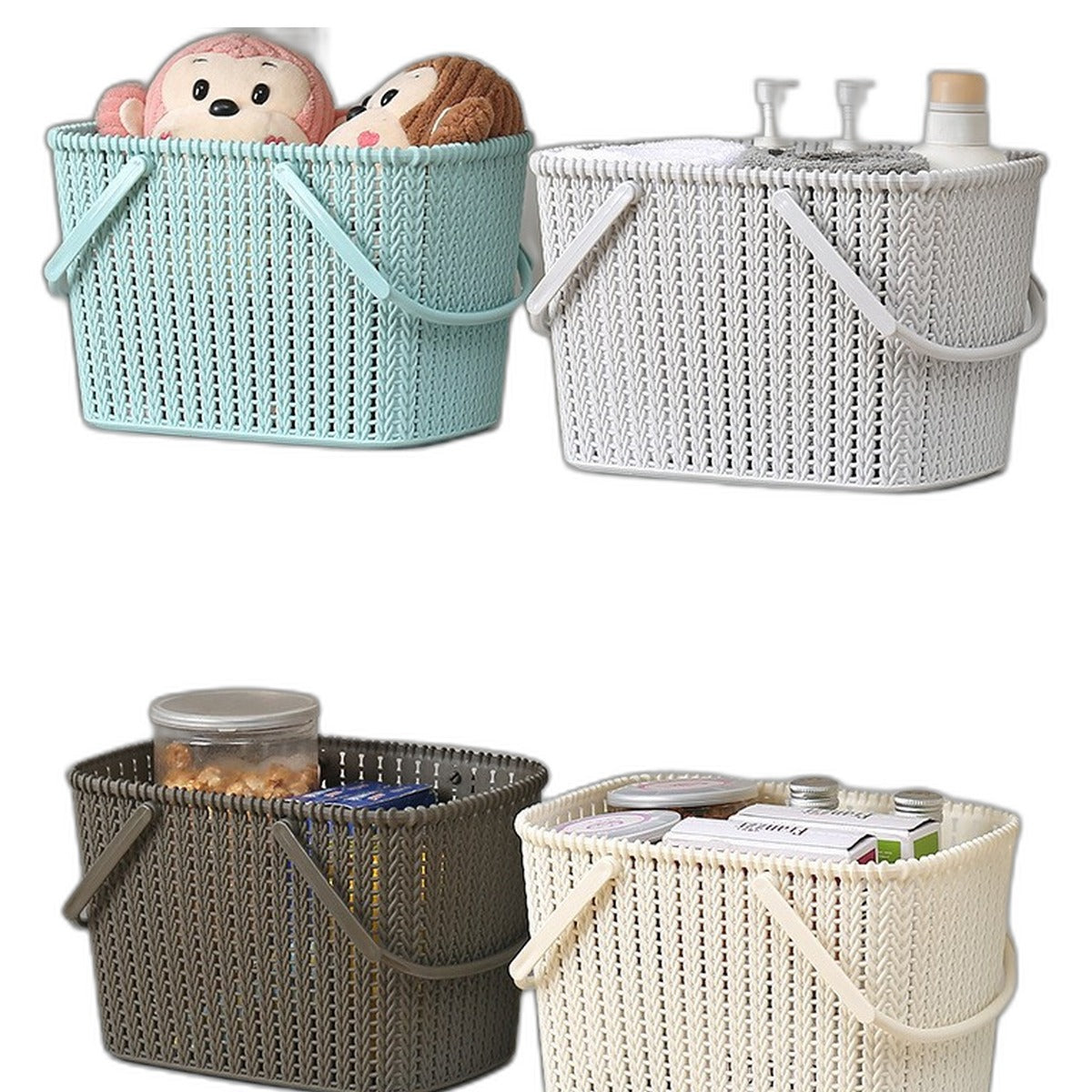 Rattan-look bath basket by Glow Ritual