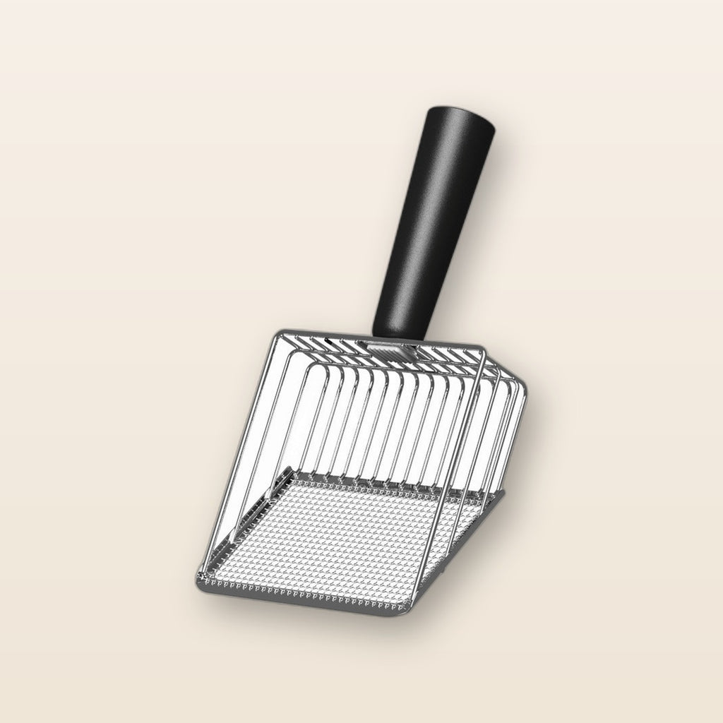 Metal cat litter scoop with holder by Glow Ritual
