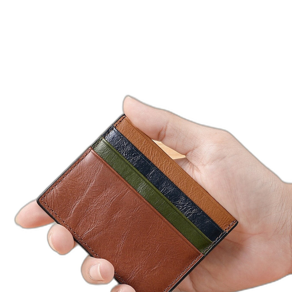 Slim leather card holder by Glow Ritual