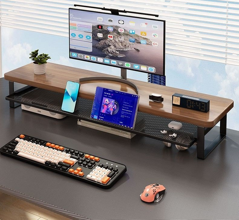 Monitor stand with drawer by Glow Ritual