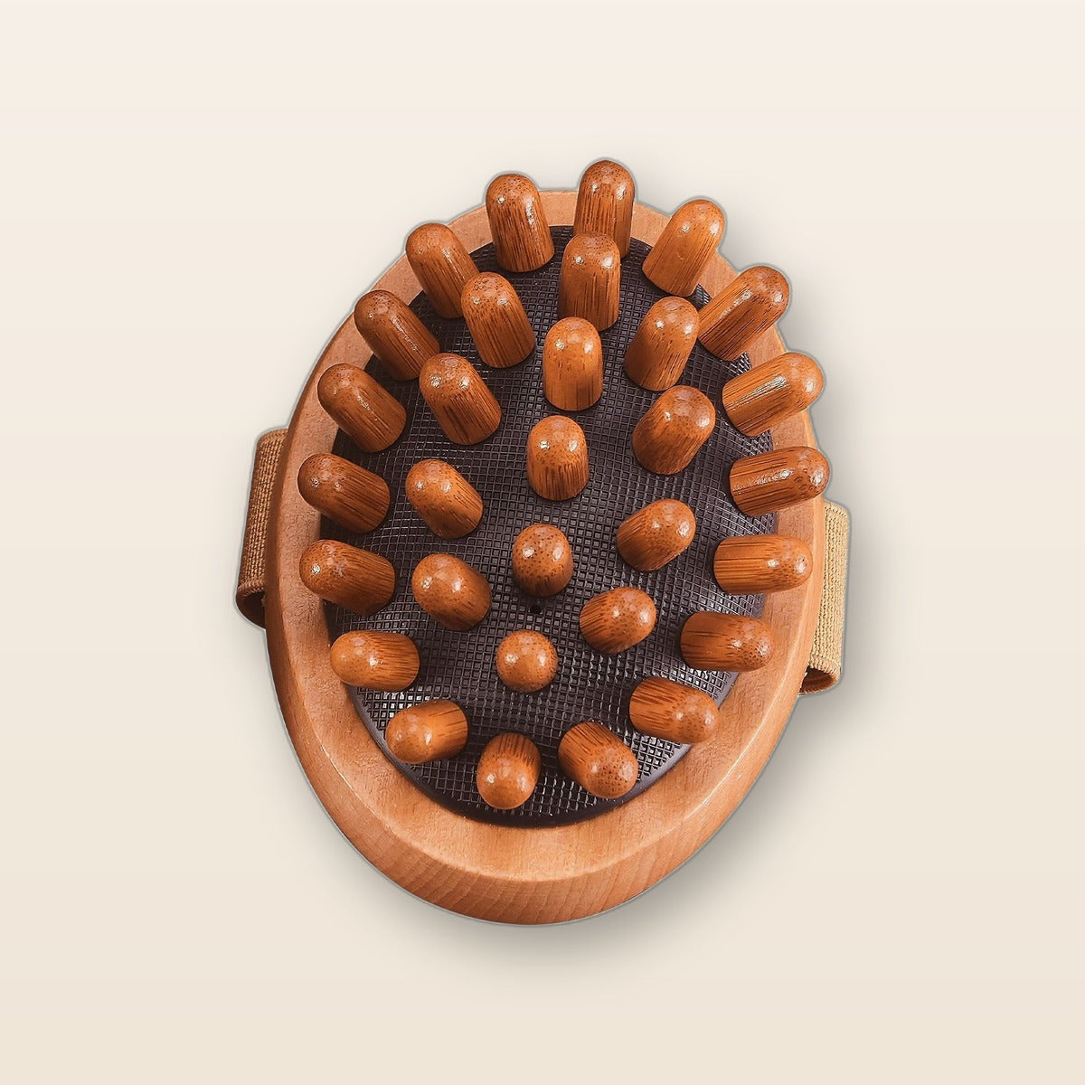 Beech wood body massage brush by Glow Ritual