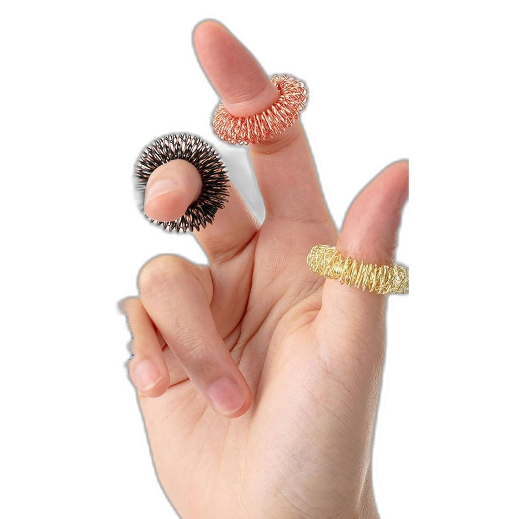 Acupressure finger massage rings by Glow Ritual