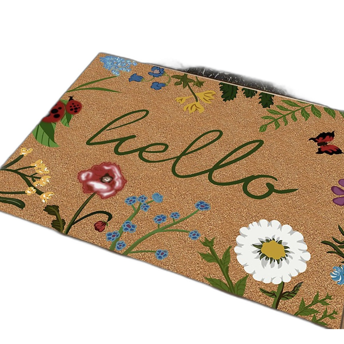 Coir-look door mat by Glow Ritual