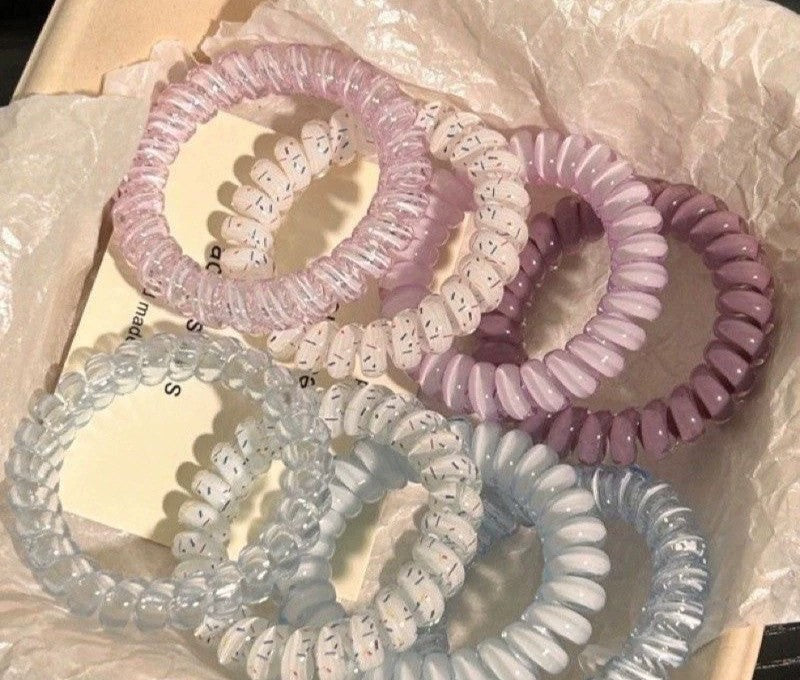 Spiral coil hair ties by Glow Ritual