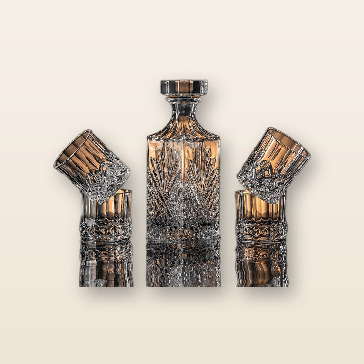 Whiskey glasses set of 6 by Glow Ritual