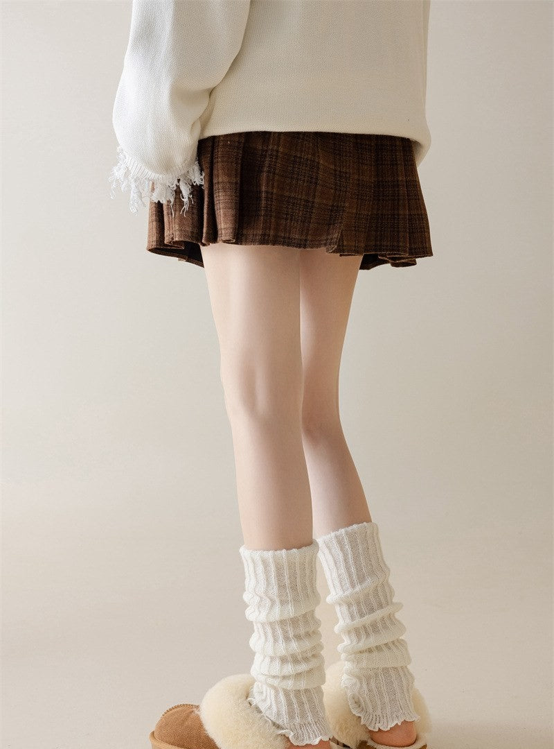 Women's thick knit leg warmers by Glow Ritual