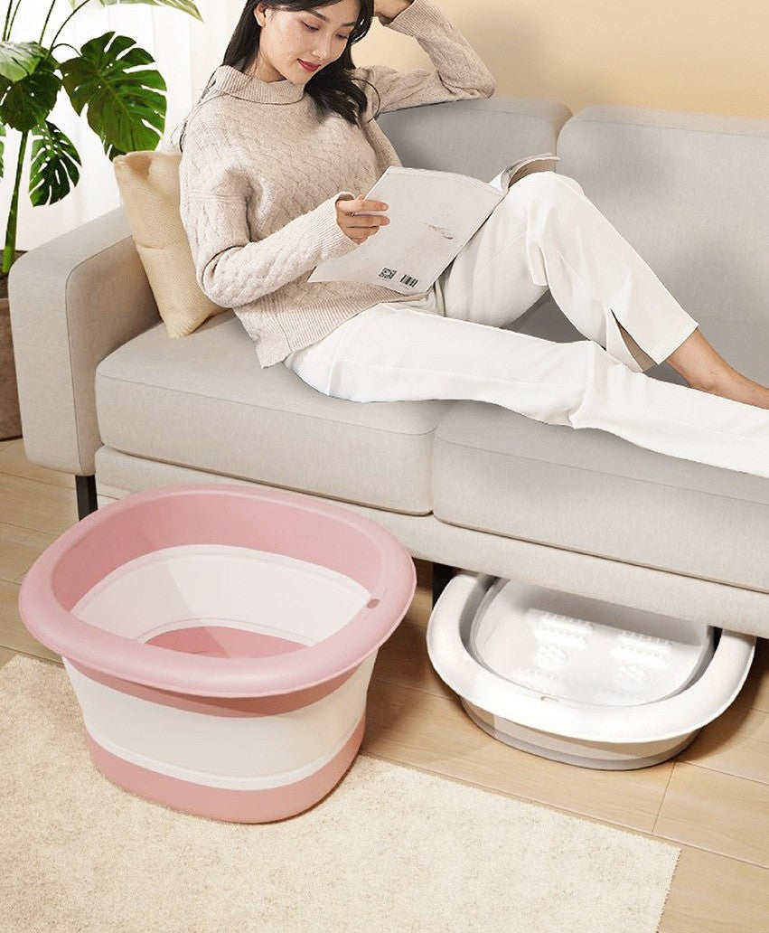 Folding foot soak basin by Glow Ritual