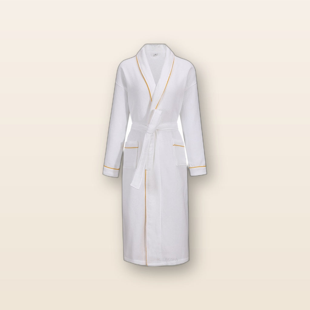 Cotton terry bathrobe by Glow Ritual