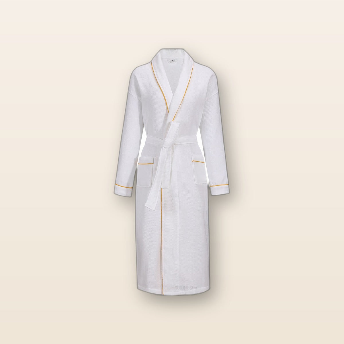 Cotton terry bathrobe by Glow Ritual