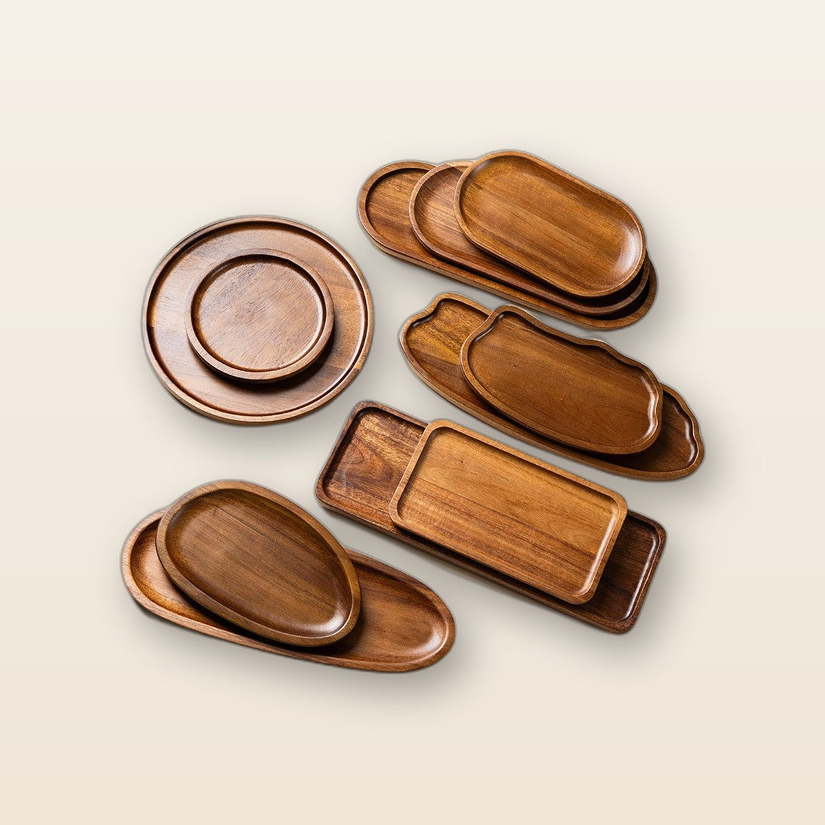 Acacia wood catchall tray by Glow Ritual
