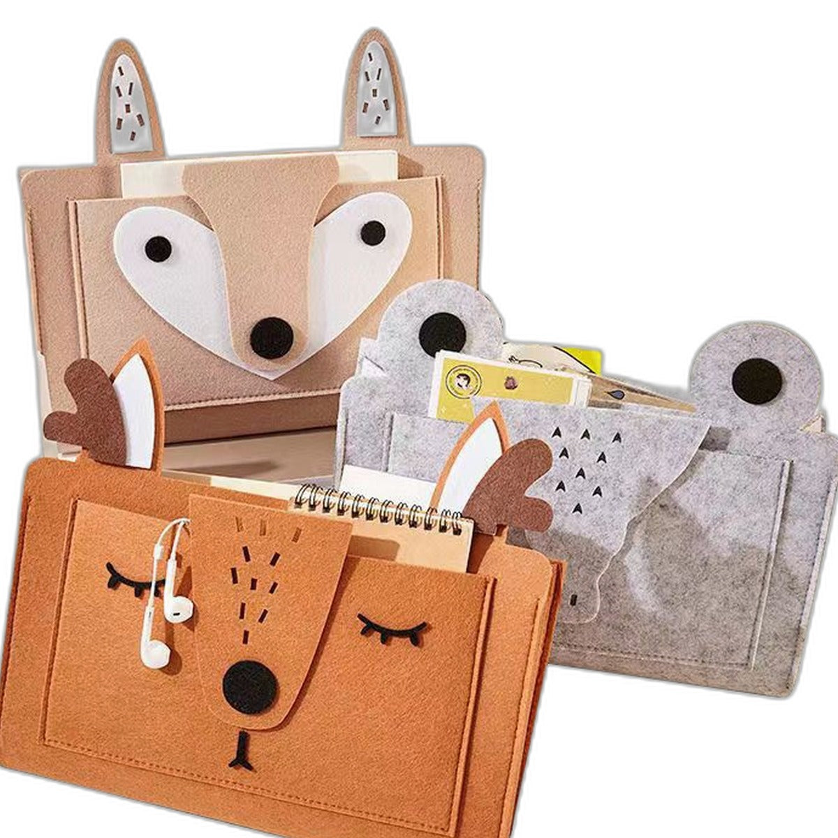 Felt bedside caddy by Glow Ritual