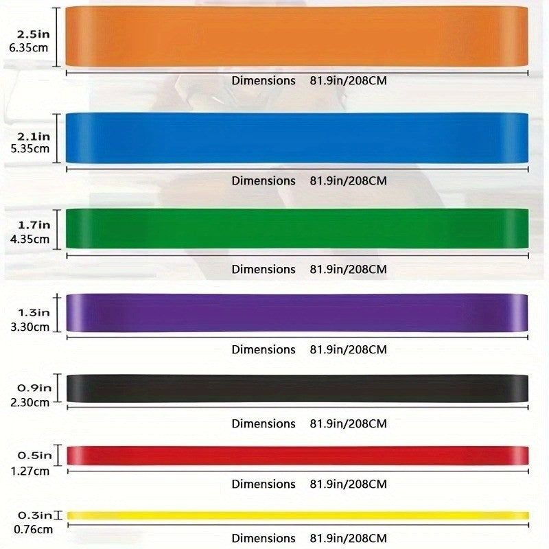 Pull-up resistance bands set by Glow Ritual