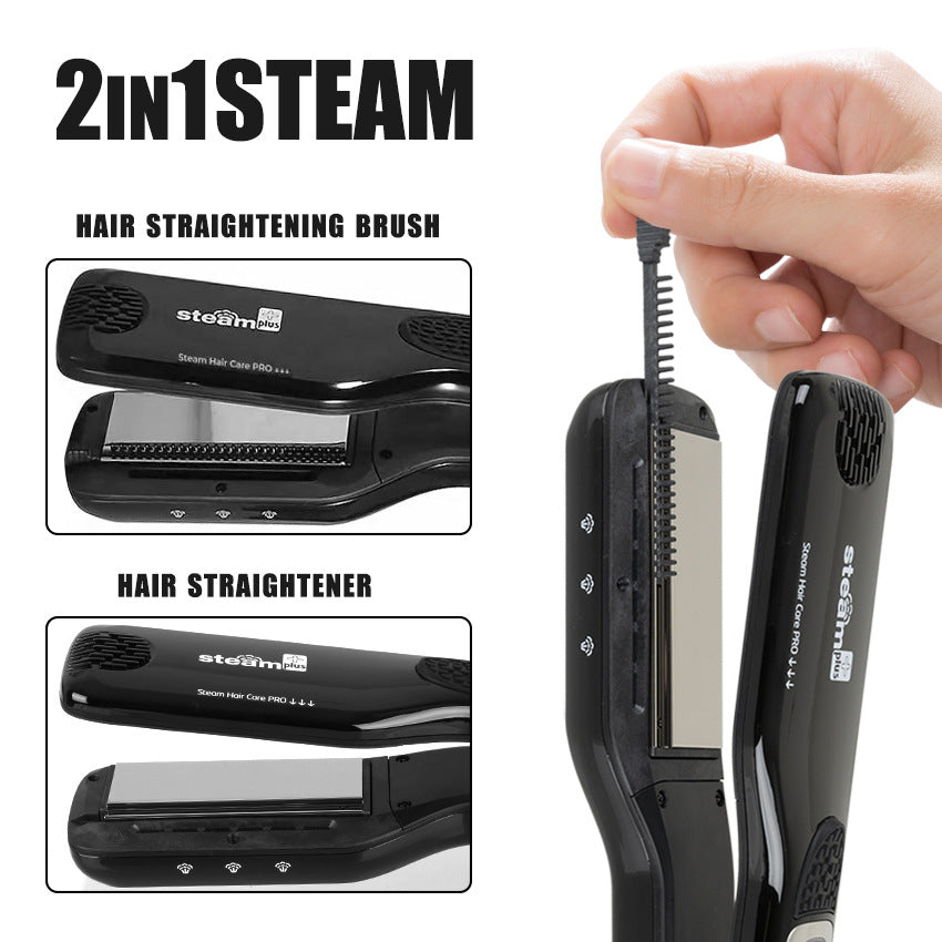 Steam Straightener Brush — Smooth in Seconds