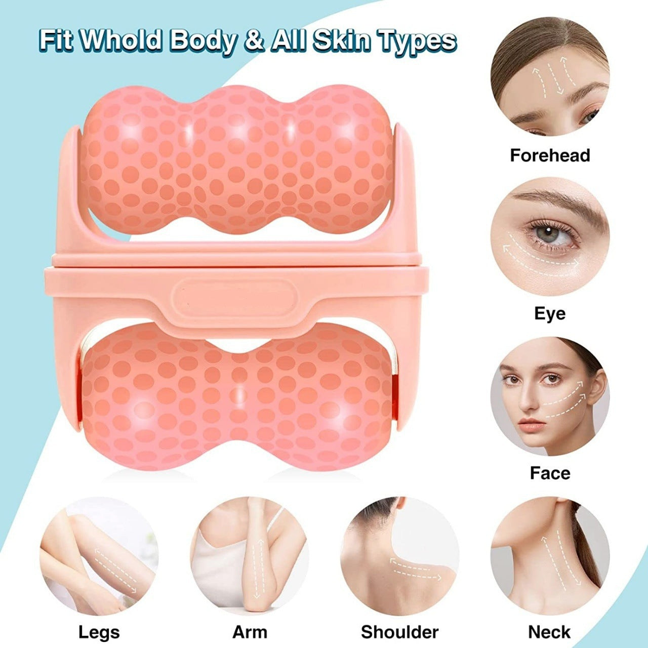 Mini Dual-Roller Cooling Facial Massager product image 3
