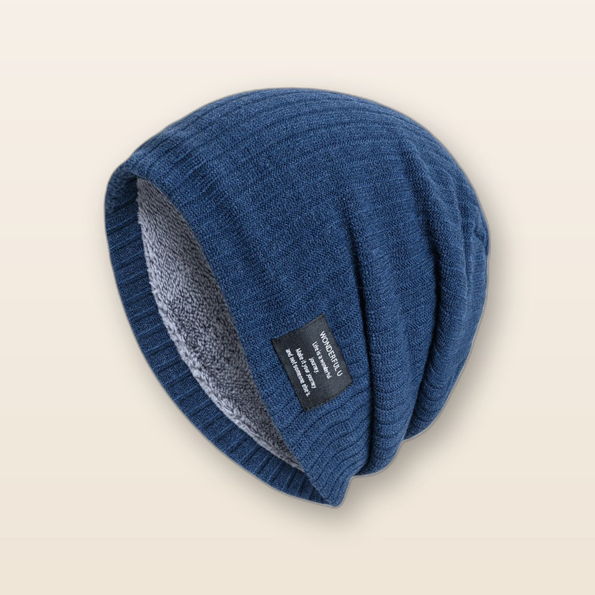 Men's fleece-lined beanie by Glow Ritual