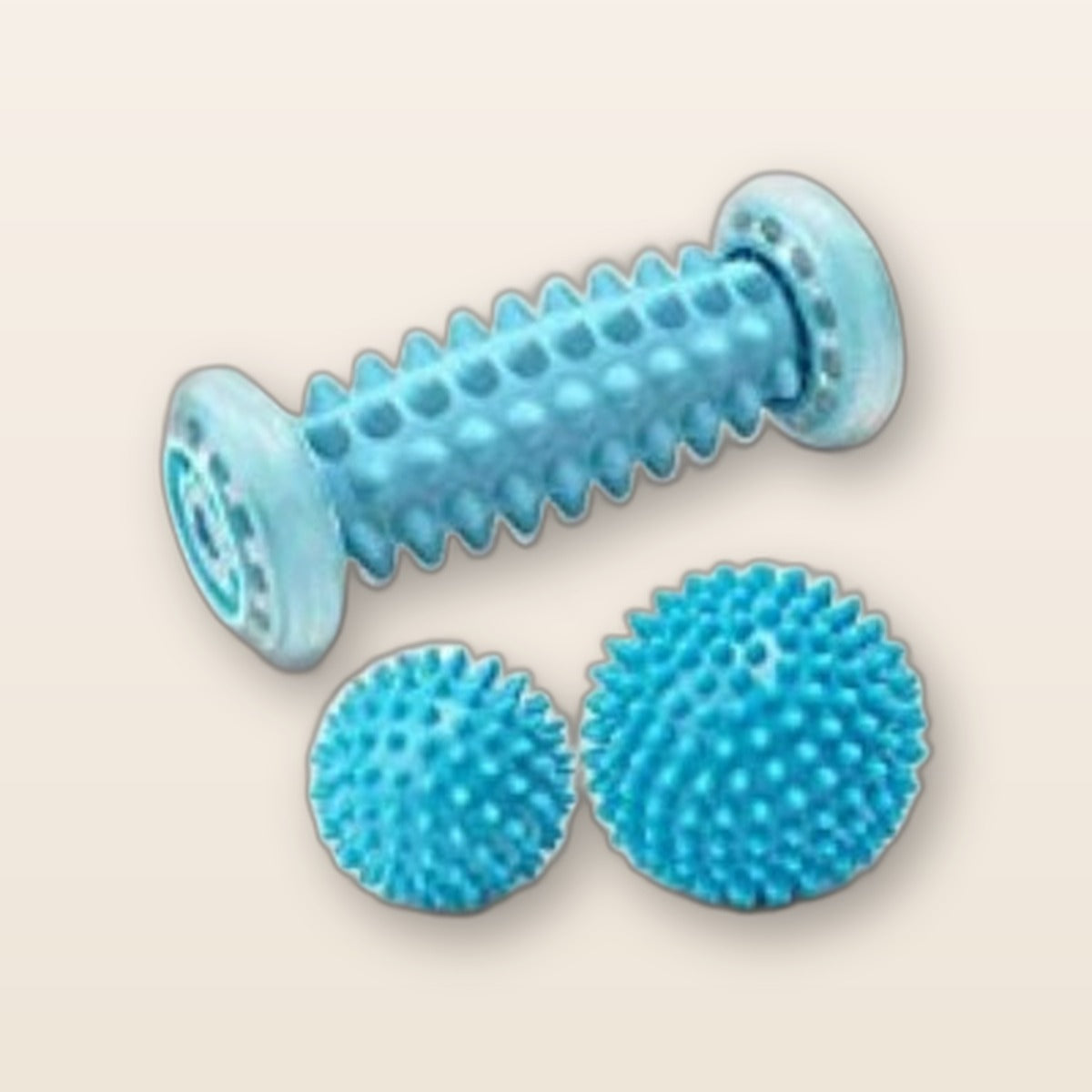 Foot massage roller and spiky ball set by Glow Ritual