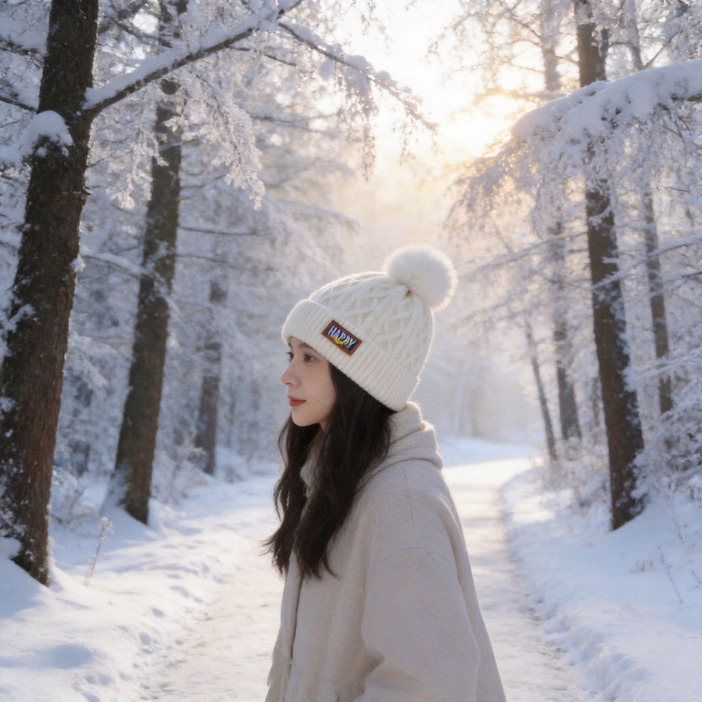 Fleece-lined ear flap beanie by Glow Ritual