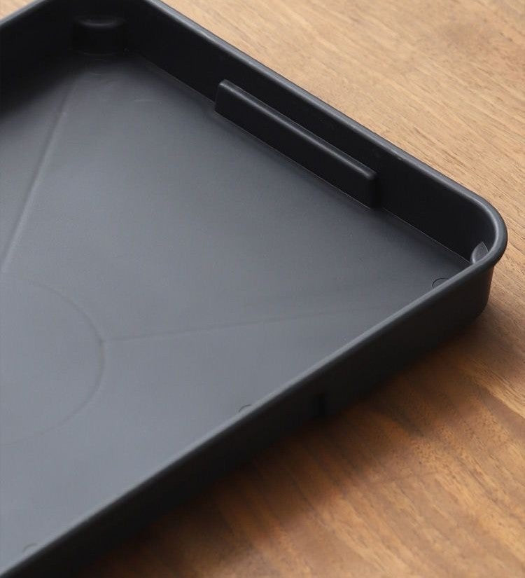 Bamboo tea tray with drainage by Glow Ritual