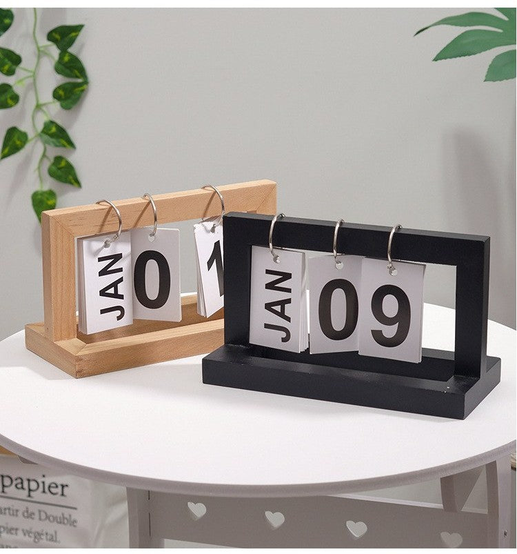 Wooden perpetual calendar by Glow Ritual